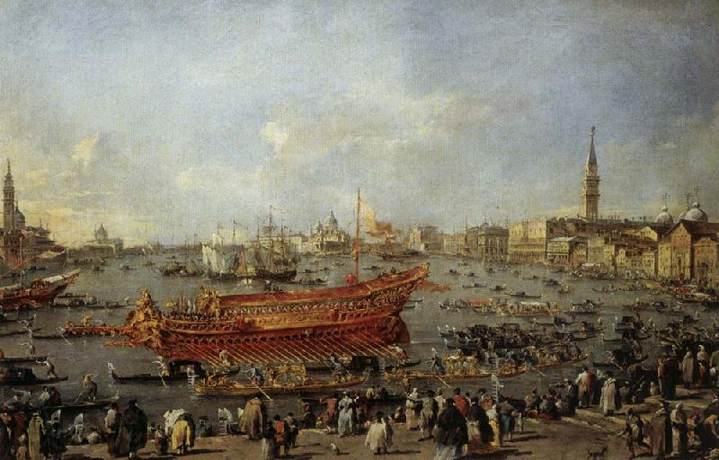 Francesco Guardi Doge on the Bucentoro on Ascension Day France oil painting art
